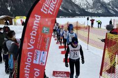 Start Nachwuchs beim Leutascher Wintertriathlon