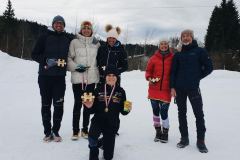 Teilnehmer beim Leutascher Wintertriathlon